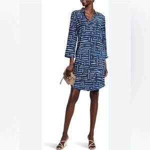 NWT NIC+ZOE Indigo Dash Live In Dress S